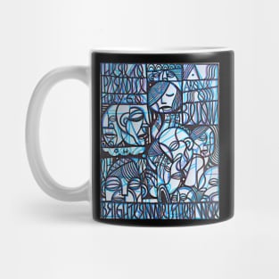 as above so below abstract figure design art Mug